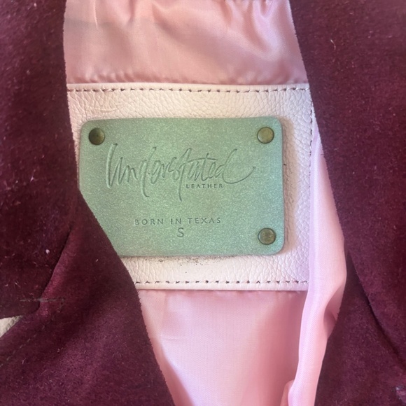 Understated Leather genuine suede leather moto jacket with bell sleeves - Picture 4 of 10